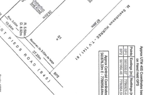 Grand Baie, Chemin 20 Ft – 513 ts (Commercial/Residential)